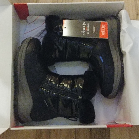 NIB Cougar Shiny Waterproof Winter Snow Rain Boots In Box - Picture 3 of 8